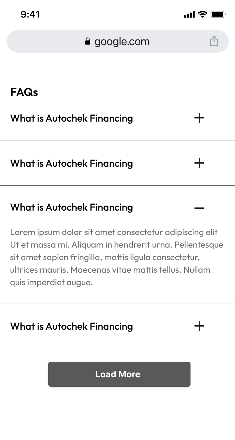 Autochek expanded filters
